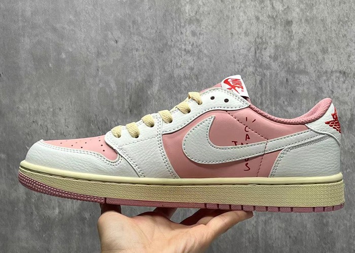 Travis Scott X Jordan 1 Low pink -DM7866-600