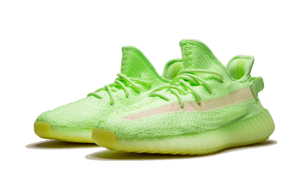 kids Yeezy Boost 350 V2 Shoes "Glow in the Dark" 